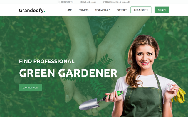 Gardeofy | Gardening agency website